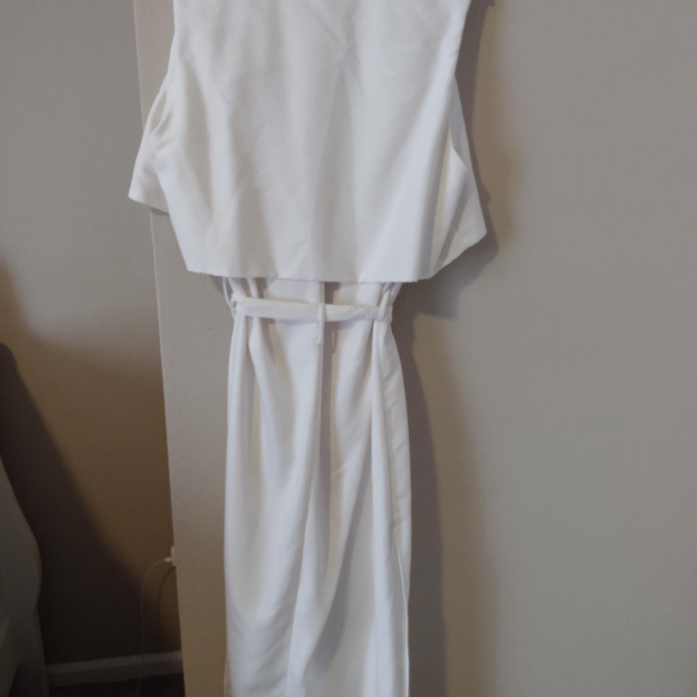 White long jacket vest